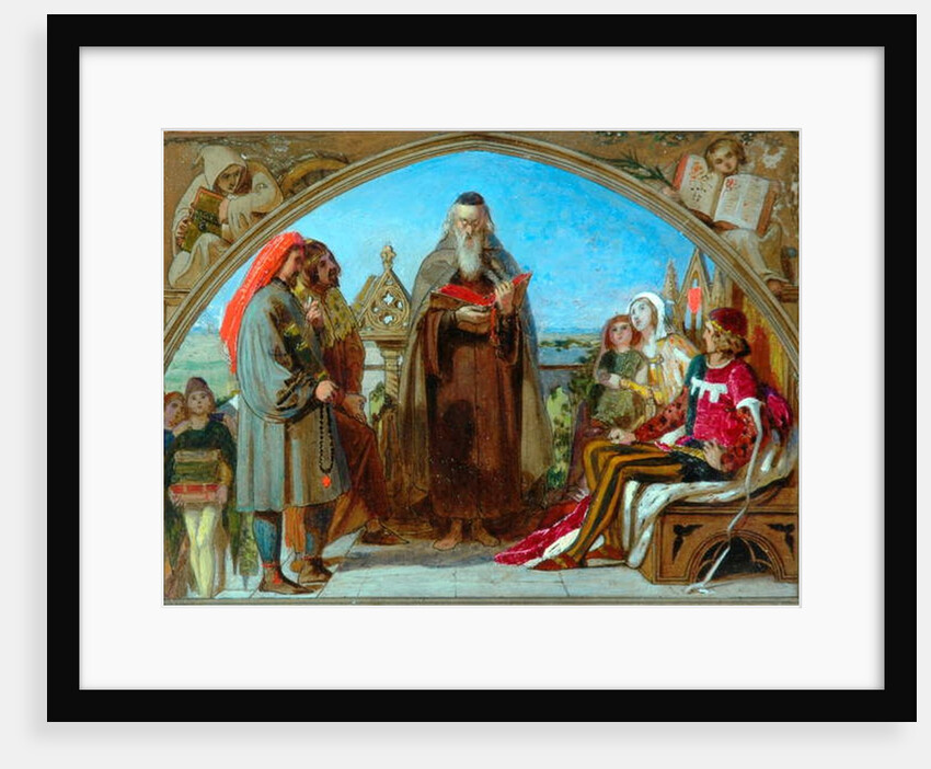 Sketch for 'Wycliffe Reading His Translation', 1847 by Ford Madox Brown