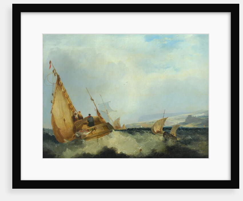 Shipping off the Isle of Wight by John Sell (style of) Cotman