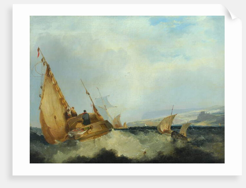 Shipping off the Isle of Wight by John Sell (style of) Cotman
