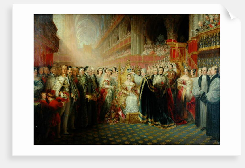 Coronation of Queen Victoria by Edmund Thomas Parris