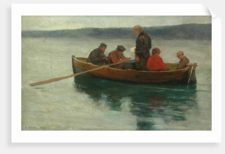 Study for 'A Child's Funeral in the Highlands', 1894 by Ernest Leopold Sichel