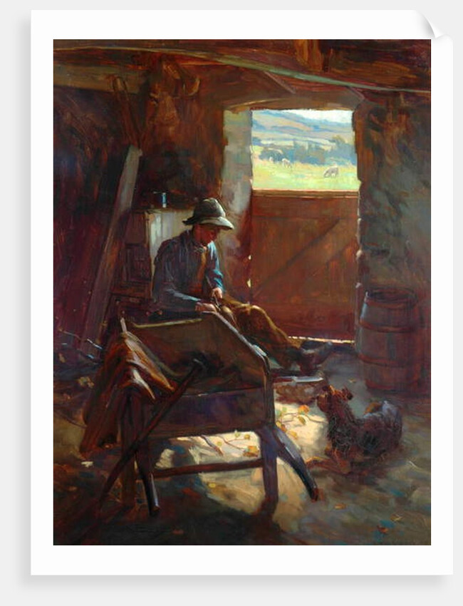 Cutting Stacks Rods, 1897 by Edward George Hobley