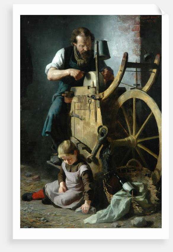 The Knife Grinder, 1890 by August Muller