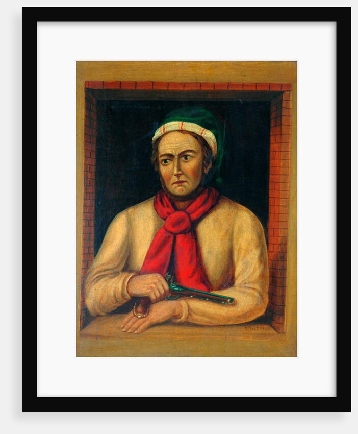 Man with a Gun Looking out of a Window, 1865 by H. Hurst