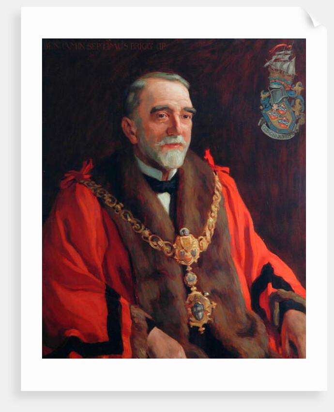 Benjamin Septimus Brigg, First Mayor of Kighley, 1923 by Frederick Stead