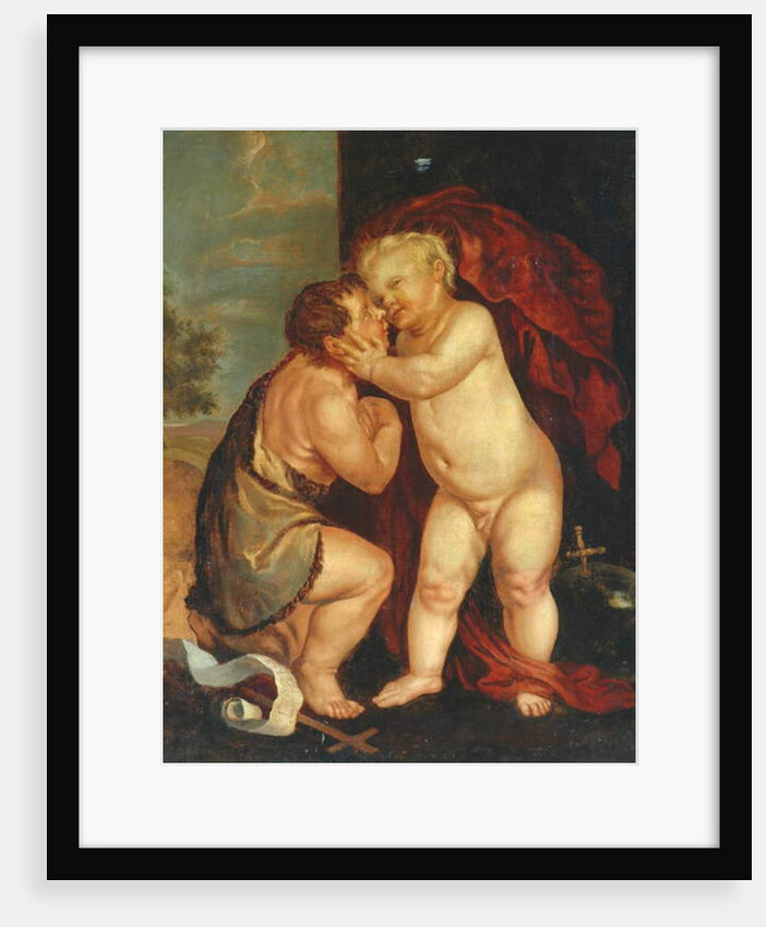 Baby Jesus and John the Baptist by English School