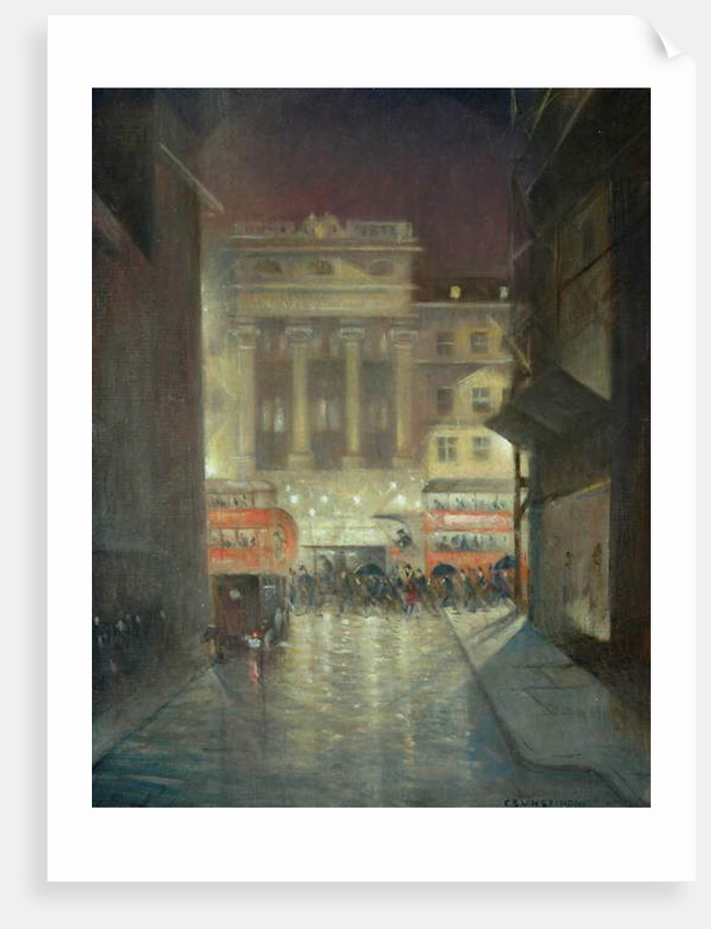 The Strand by Night, c.1937 by Christopher Richard Wynne Nevinson