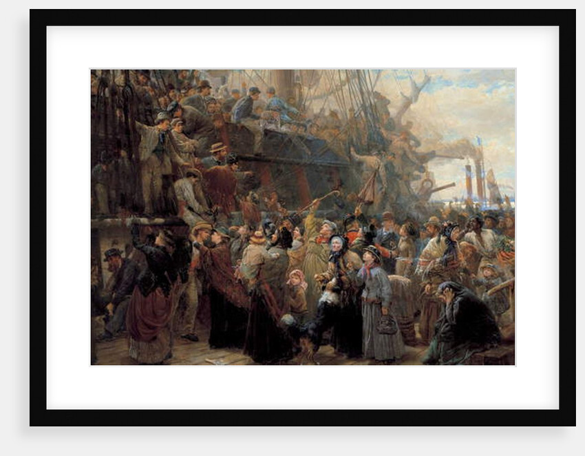 The Emigrant Ship, 1880s by Charles J. Staniland