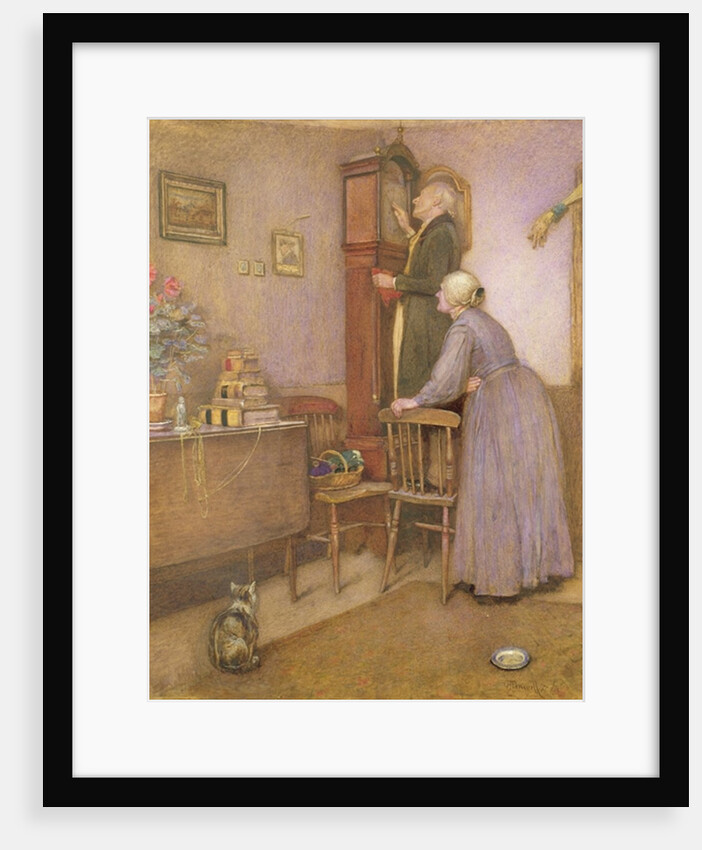 The Old Clock, 1863 by George John Pinwell