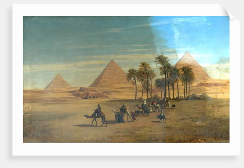 The Pyramids of Giza, Egypt by August Albert Zimmermann