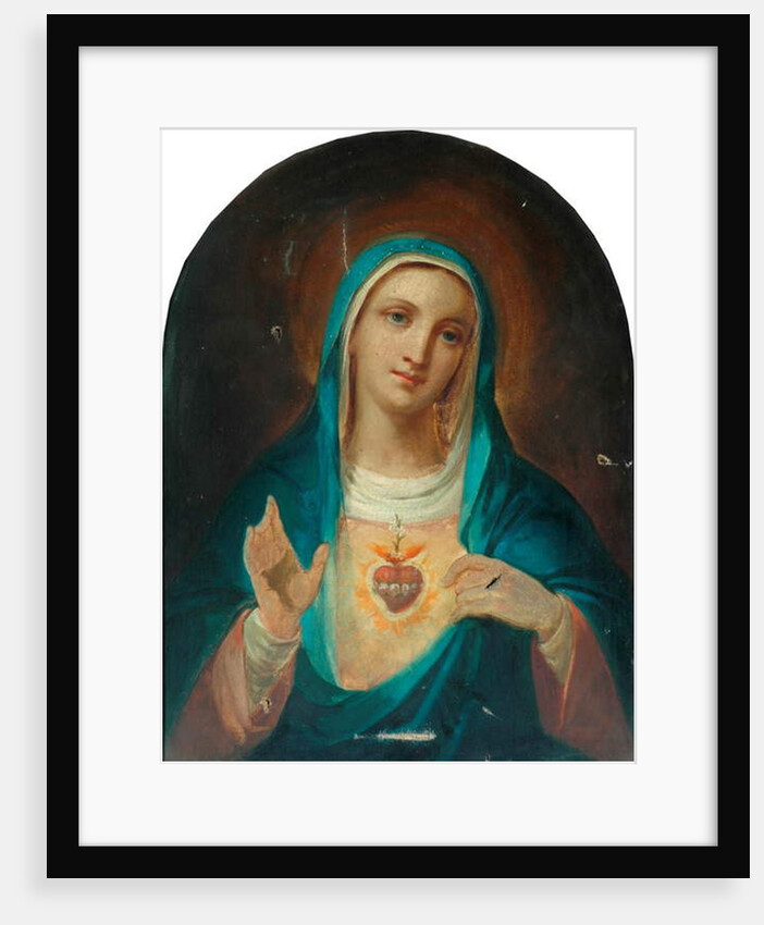 Our Lady with the Sacred Heart by French School