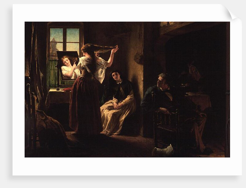 The Invention of the Combing Machine, 1862 by Alfred W. Elmore