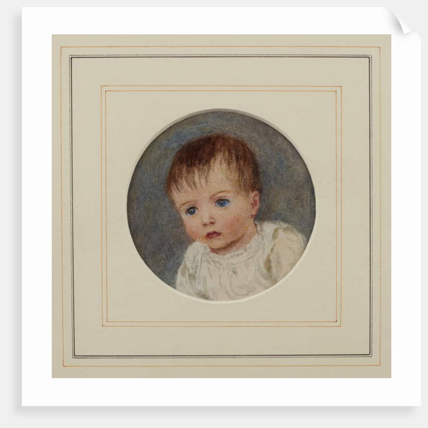 Gerald Allingham as a baby by Helen Allingham