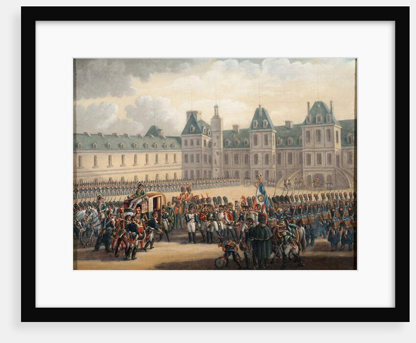 Napoleon's farewell at Fontainebleau, 20 April 1814, 1835 by G. Beaufort