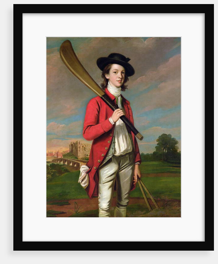 The Boy with a Bat: Walter Hawkesworth Fawkes, c.1760 by English School