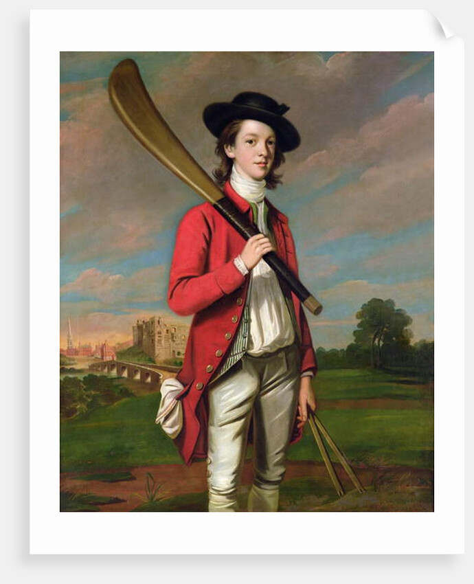 The Boy with a Bat: Walter Hawkesworth Fawkes, c.1760 by English School