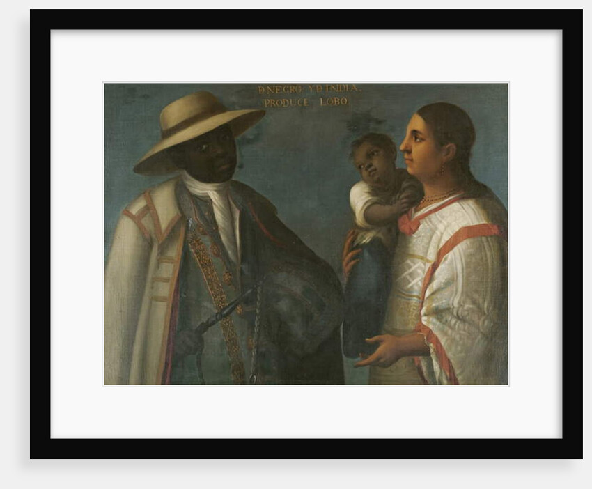 Black and Indian Produce a Wolf, c.1715 by Juan Rodriguez Juarez