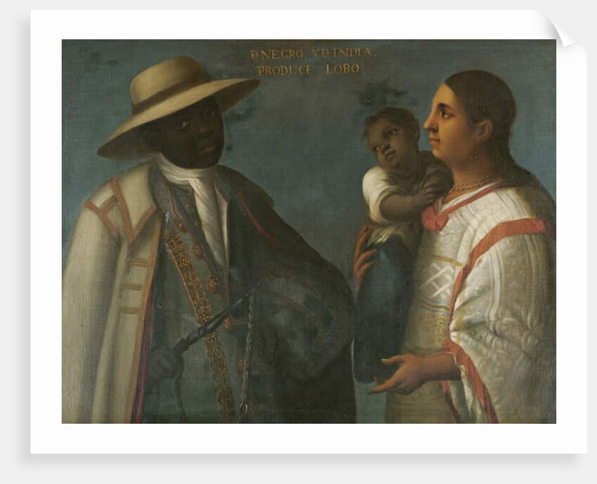 Black and Indian Produce a Wolf, c.1715 by Juan Rodriguez Juarez
