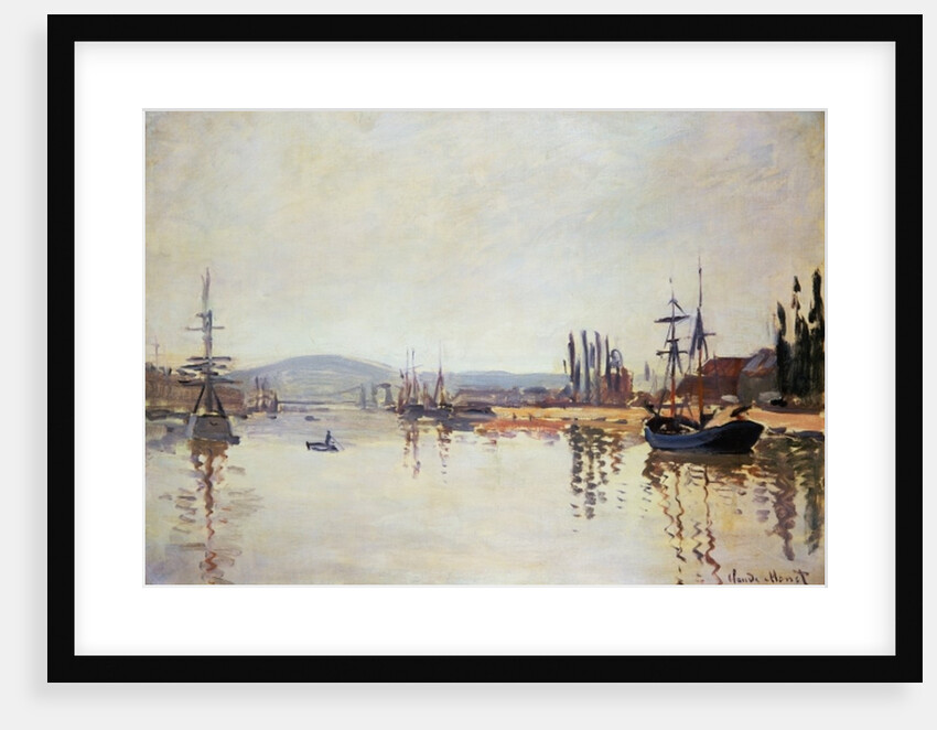 The Seine Below Rouen by Claude Monet