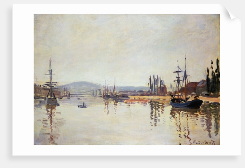 The Seine Below Rouen by Claude Monet