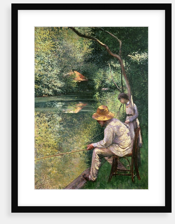Angling, 1878 by Gustave Caillebotte