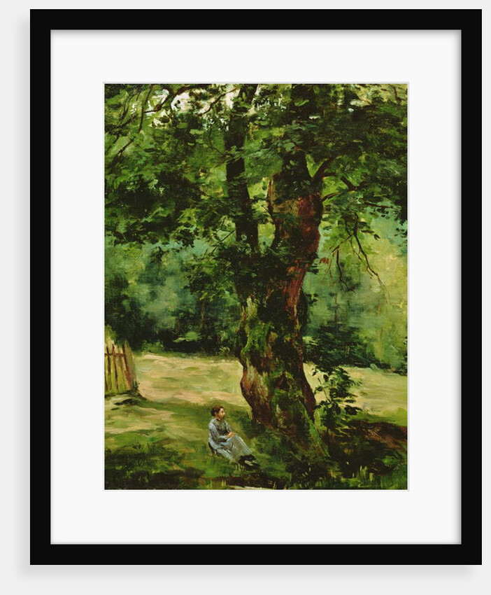 Woman Seated Beneath a Tree by Gustave Caillebotte