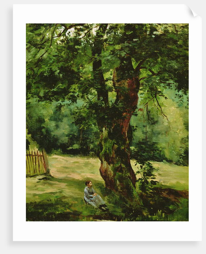 Woman Seated Beneath a Tree by Gustave Caillebotte