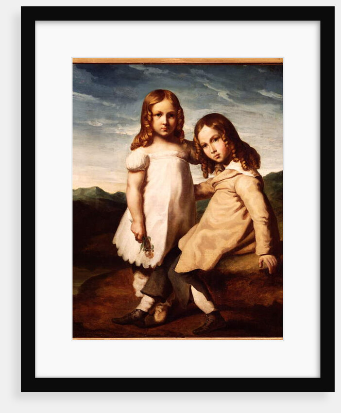 Alfred Dedreux as a Child with his Sister, Elisabeth, 1816-17 by Theodore Gericault
