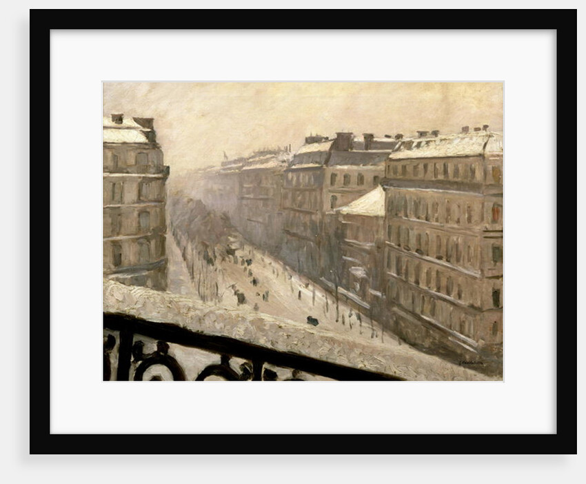 Boulevard Haussmann in the Snow, 1879 or 1881 by Gustave Caillebotte