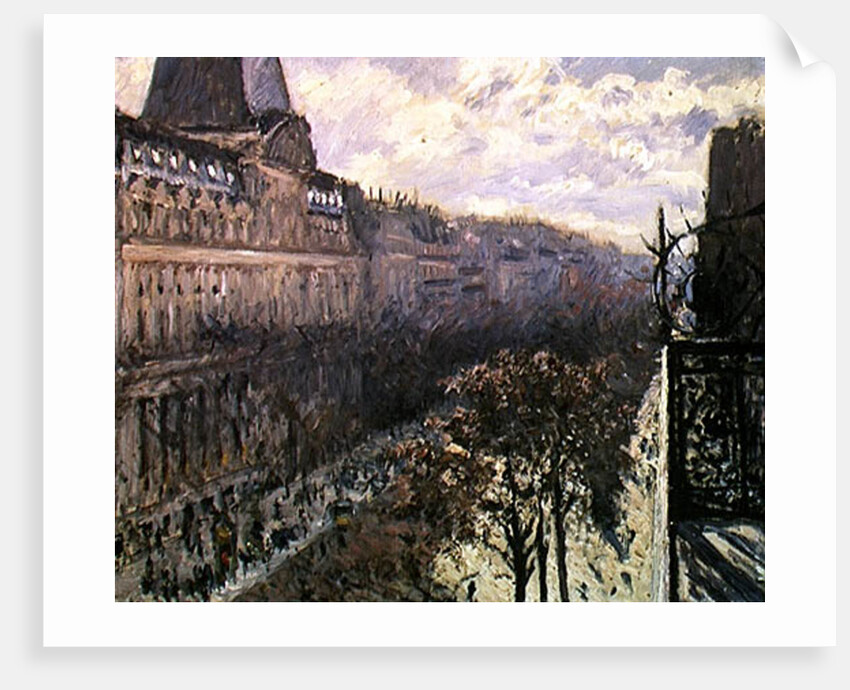 Boulevard des Italiens, c.1880 by Gustave Caillebotte