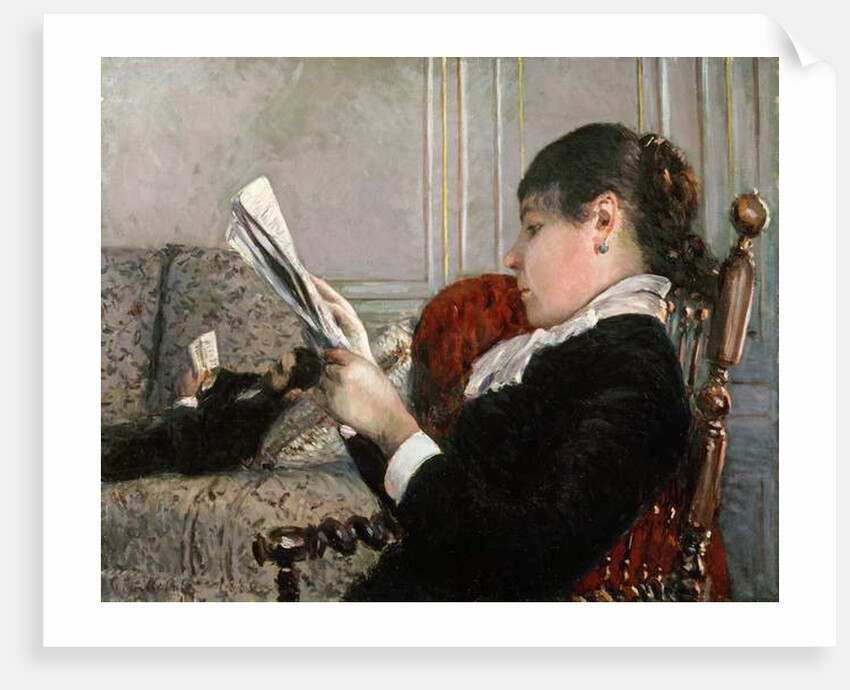 Interior, Woman Reading, 1880 by Gustave Caillebotte
