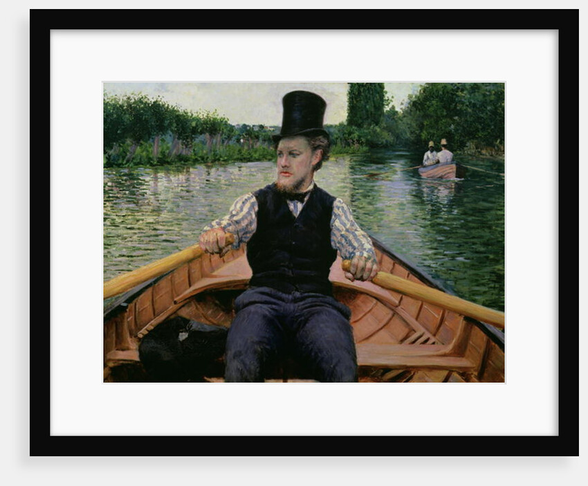 Rower in a Top Hat, c.1877-78 by Gustave Caillebotte