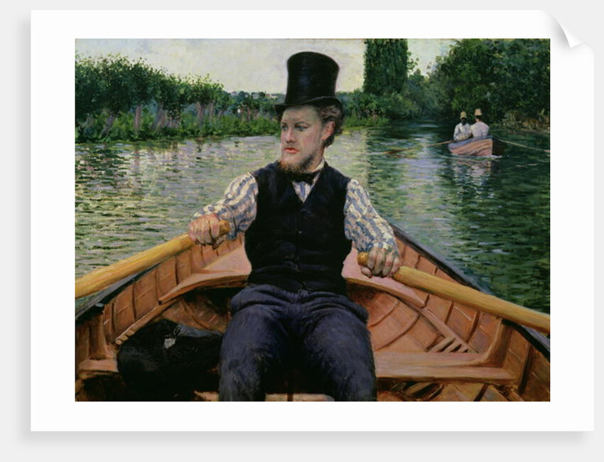 Rower in a Top Hat, c.1877-78 by Gustave Caillebotte