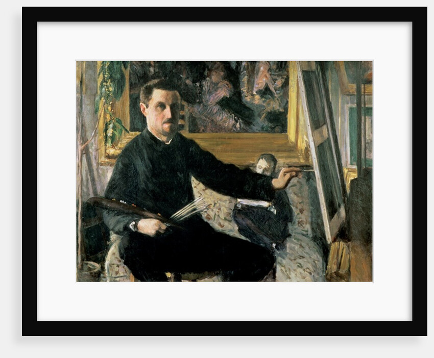 Self Portrait with an Easel, c.1879 by Gustave Caillebotte