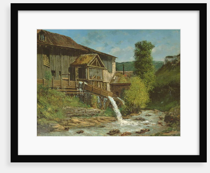 The Sawmill on the River Gauffre by Gustave Courbet