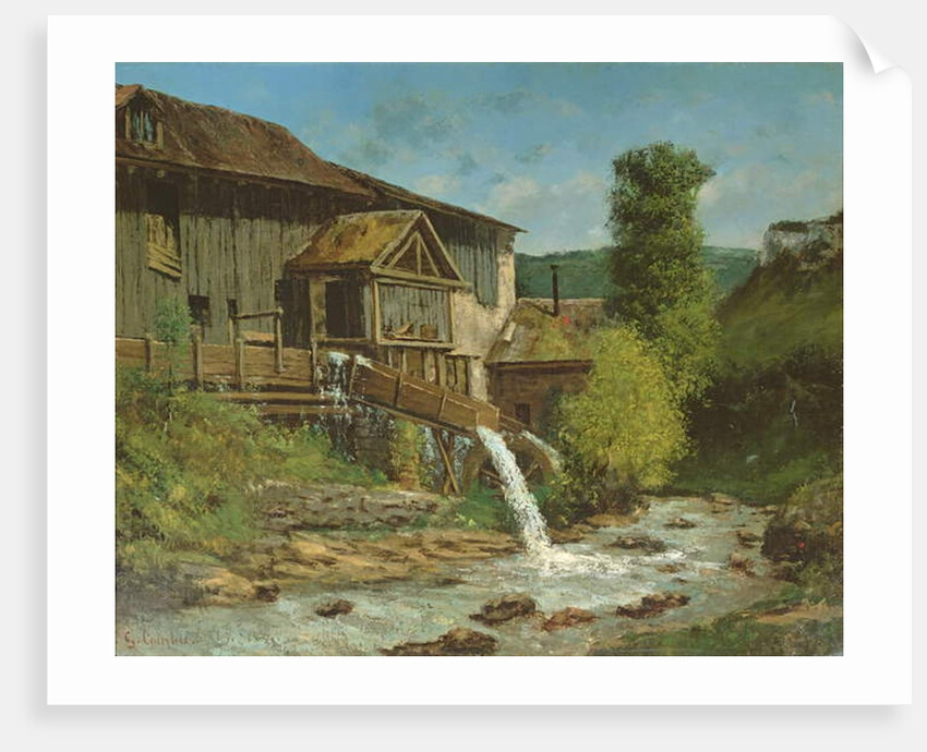 The Sawmill on the River Gauffre by Gustave Courbet