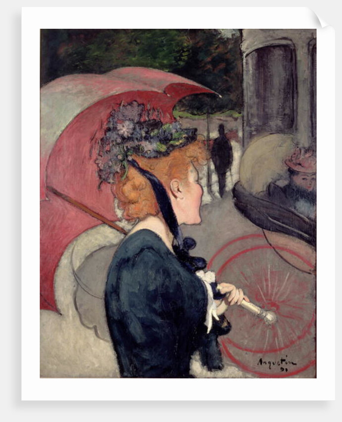 Woman with an umbrella, or The Walk, 1891 by Louis Anquetin