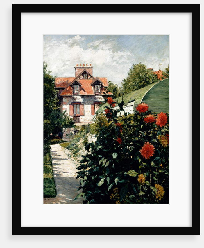 The Dahlias, garden at Petit Gennevilliers, 1893 by Gustave Caillebotte