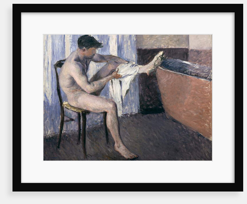 Man drying his leg, 19th century by Gustave Caillebotte