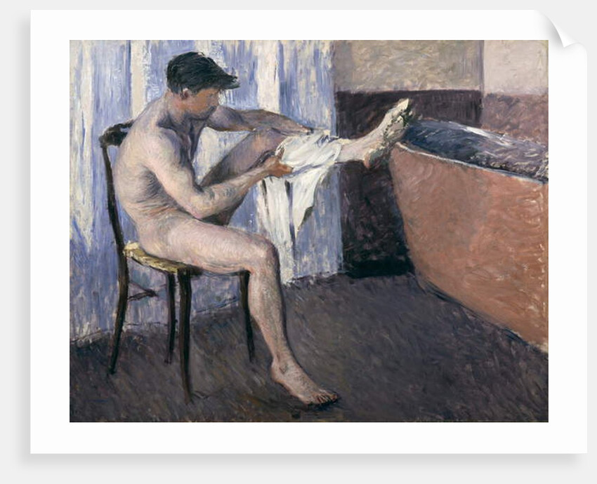 Man drying his leg, 19th century by Gustave Caillebotte