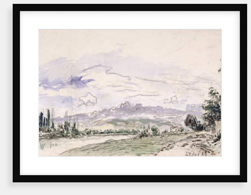 The Banks of the Isere, 27th September 1863 by Johan-Barthold Jongkind