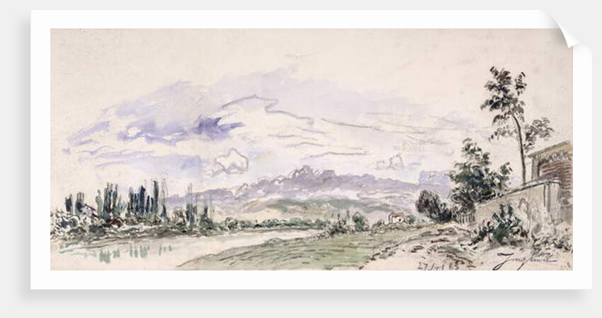 The Banks of the Isere, 27th September 1863 by Johan-Barthold Jongkind