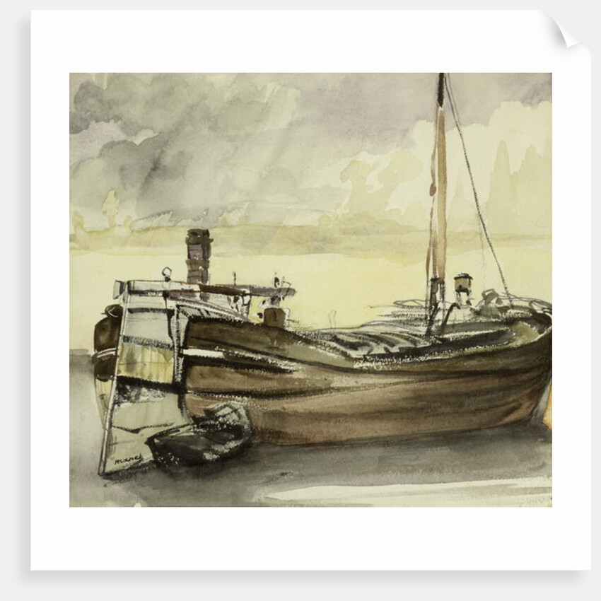 The Barge by Edouard Manet