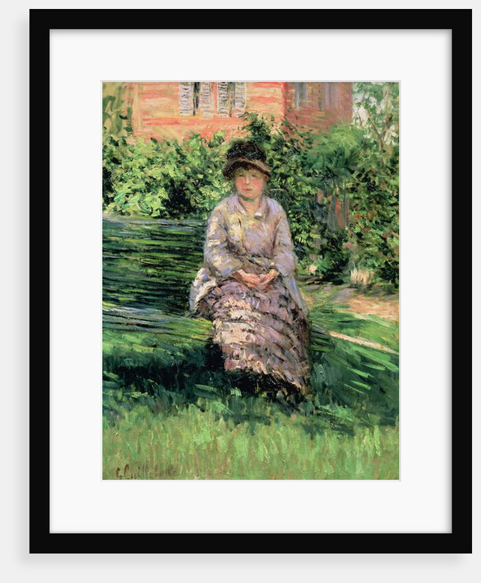 Madame Renoir in the Garden at Petit-Gennevilliers, c.1891 by Gustave Caillebotte