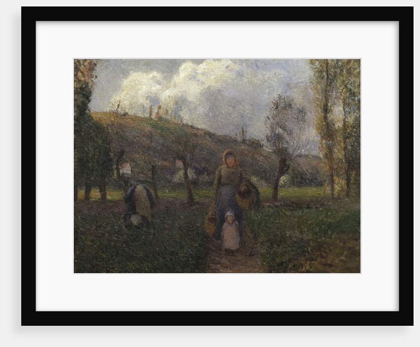 The Return from the Fields by Camille Pissarro