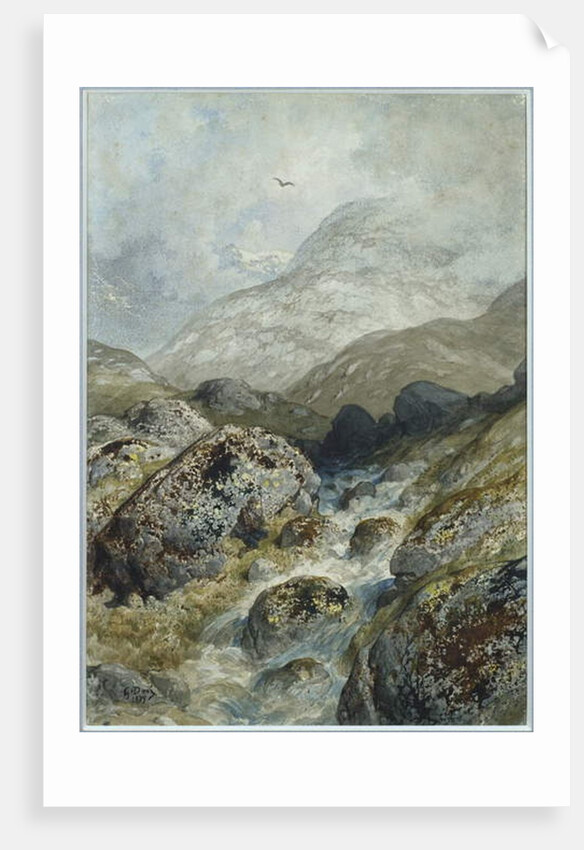 Fishing in the mountains by Gustave Dore