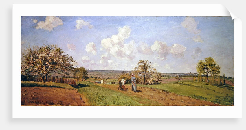 In the fields, 1872 by Camille Pissarro