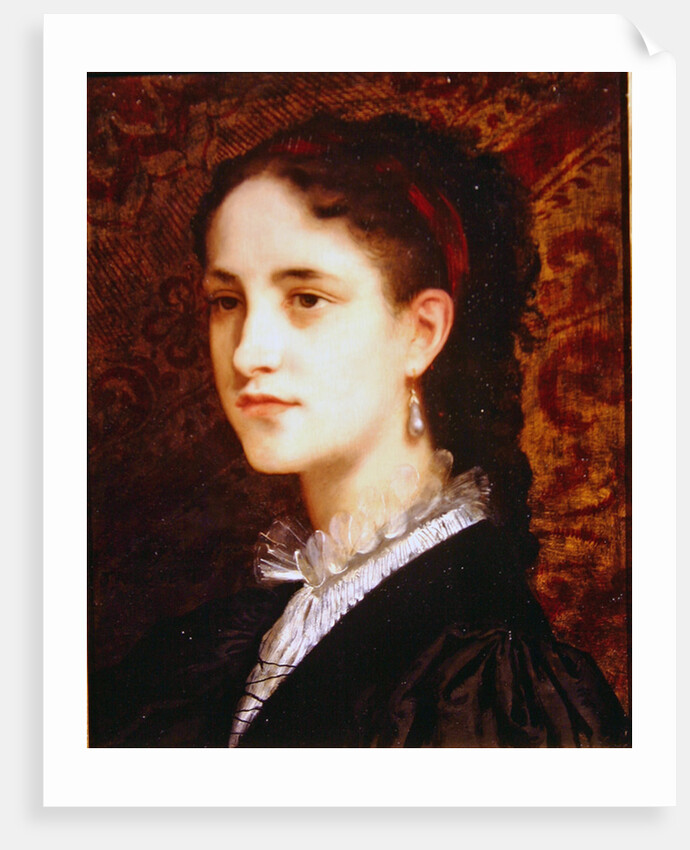 Portrait of a young woman by Gustave Jacquet