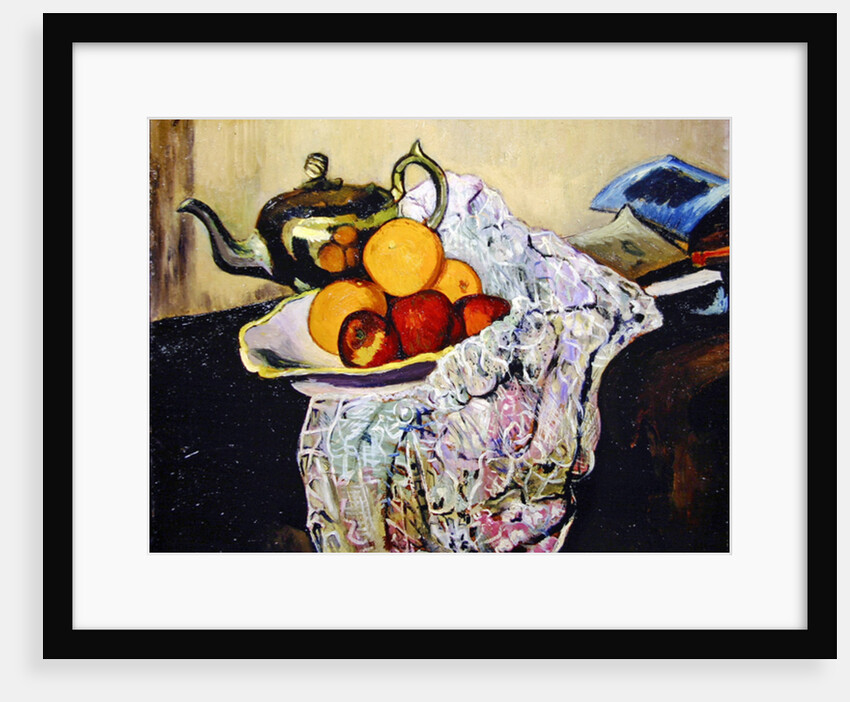 Still Life with Teapot and Fruit by Marie Clementine Valadon