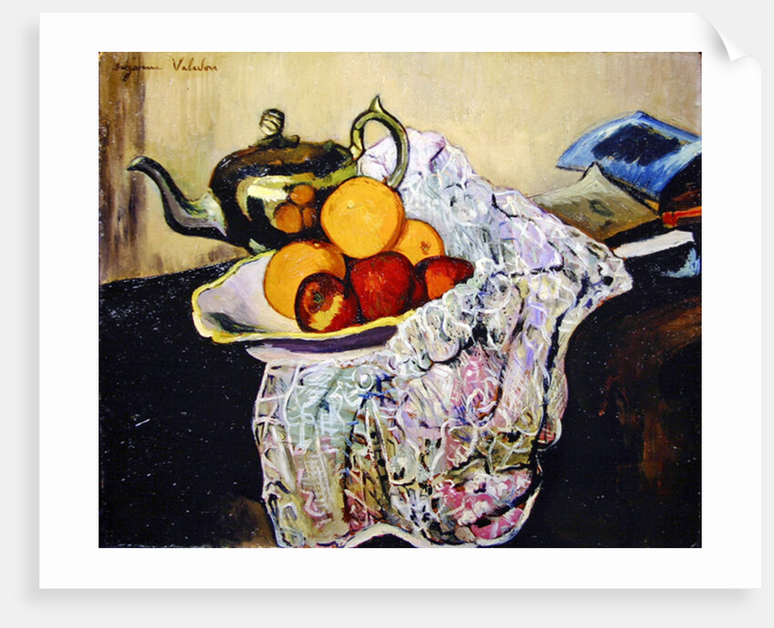 Still Life with Teapot and Fruit by Marie Clementine Valadon